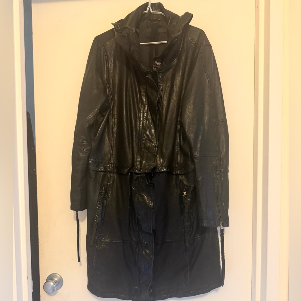 Nicholas K Black Leather Casper Jacket